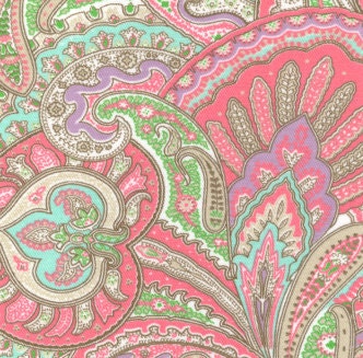 Green Paisley Fabric