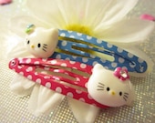Hello Kitty Hair Clips - Barrettes