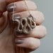 Snake Necklace - Gold Snake Pendant . Snake Charm .Talisman . Neverending Story Necklace . The Year of the Snake