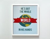 8x10 Whole World print