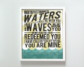 11x14  Isaiah 43 print