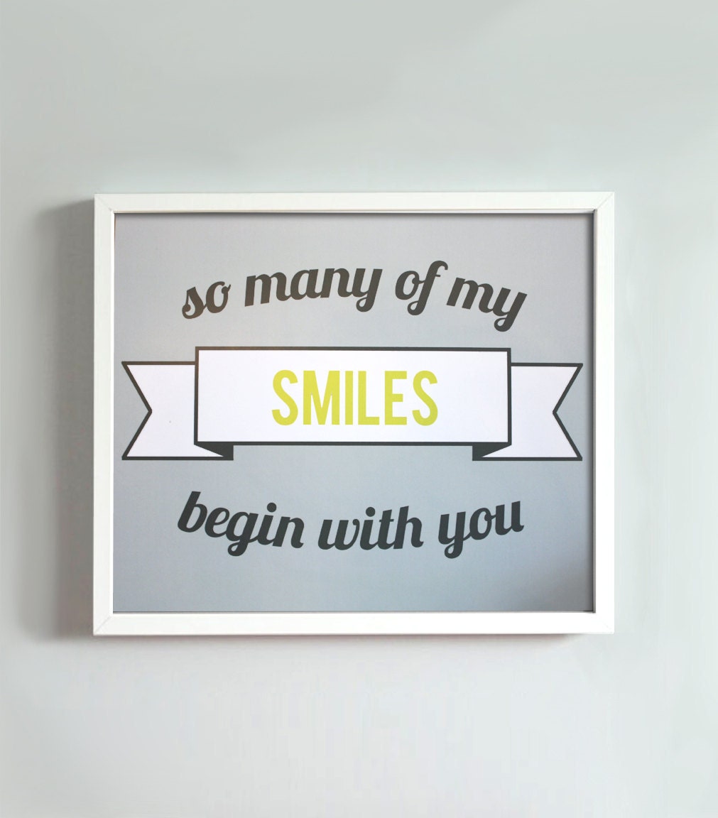 8x10 Smiles print