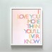8x10 Love You More print
