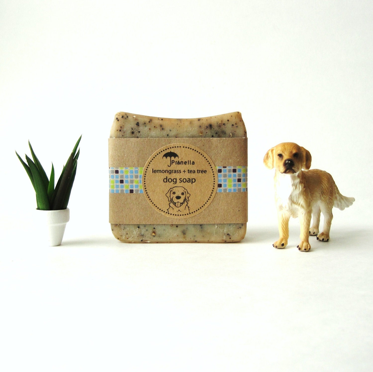 SALE - Dog Soap - Lemongrass and Tea Tree - Vegan Soap made with Organic Ingredients