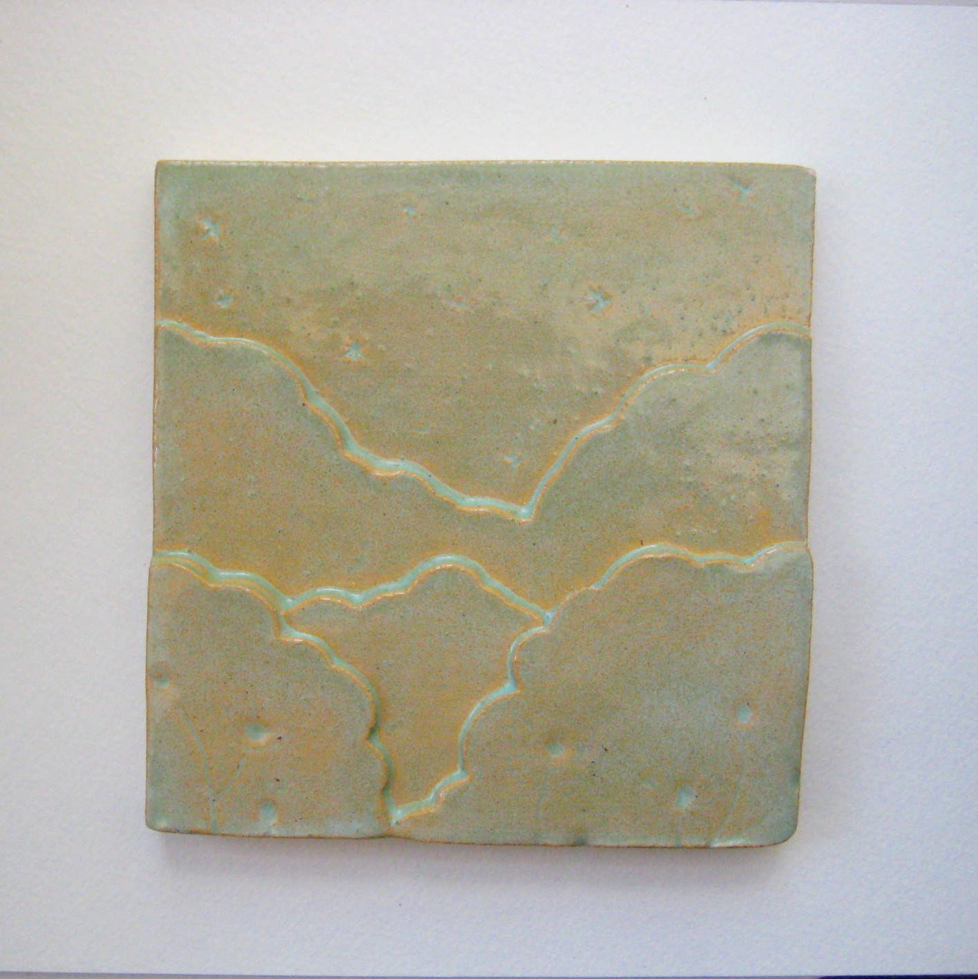 Southern Skies Handmade Ceramic Art Tile