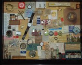 The Watchmakers Shop Mixed Media Shadowbox Assemblage