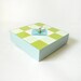 Nautical Home Decor l Clock Art Block l  AHOY Blue Green Yellow Geometric Beach Cottage