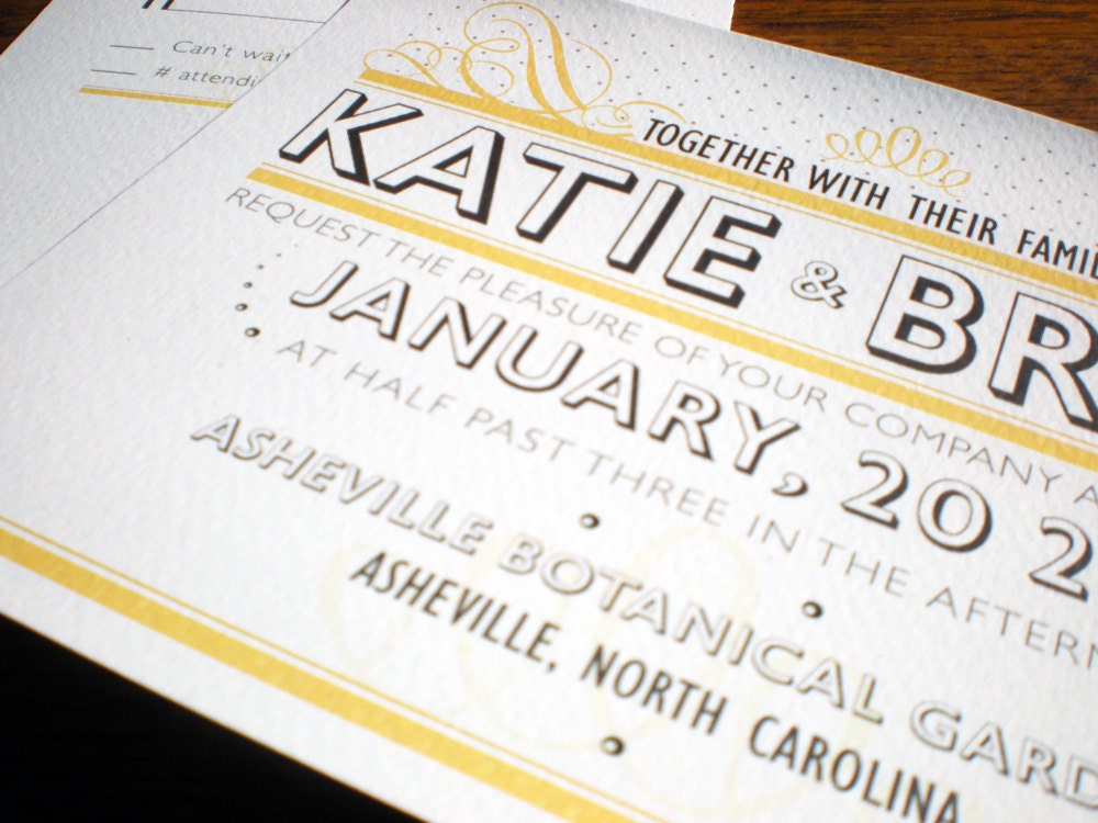 Wedding Invitations - The Vintage Bold Suite, Purchase this deposit to get started