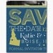 Save The Date Bright Modern Wedding Card or Magnet