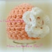Baby Girl Hat Crochet Chunky Gray and Pink Available in Newborn to 12 Months Photo Prop Choose Colors and Size