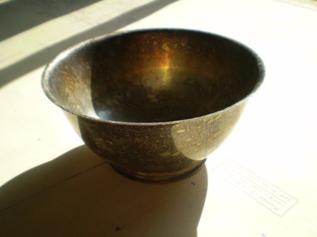 Vintage Silver-plated Footed Bowl - Paul Revere Reproduction
