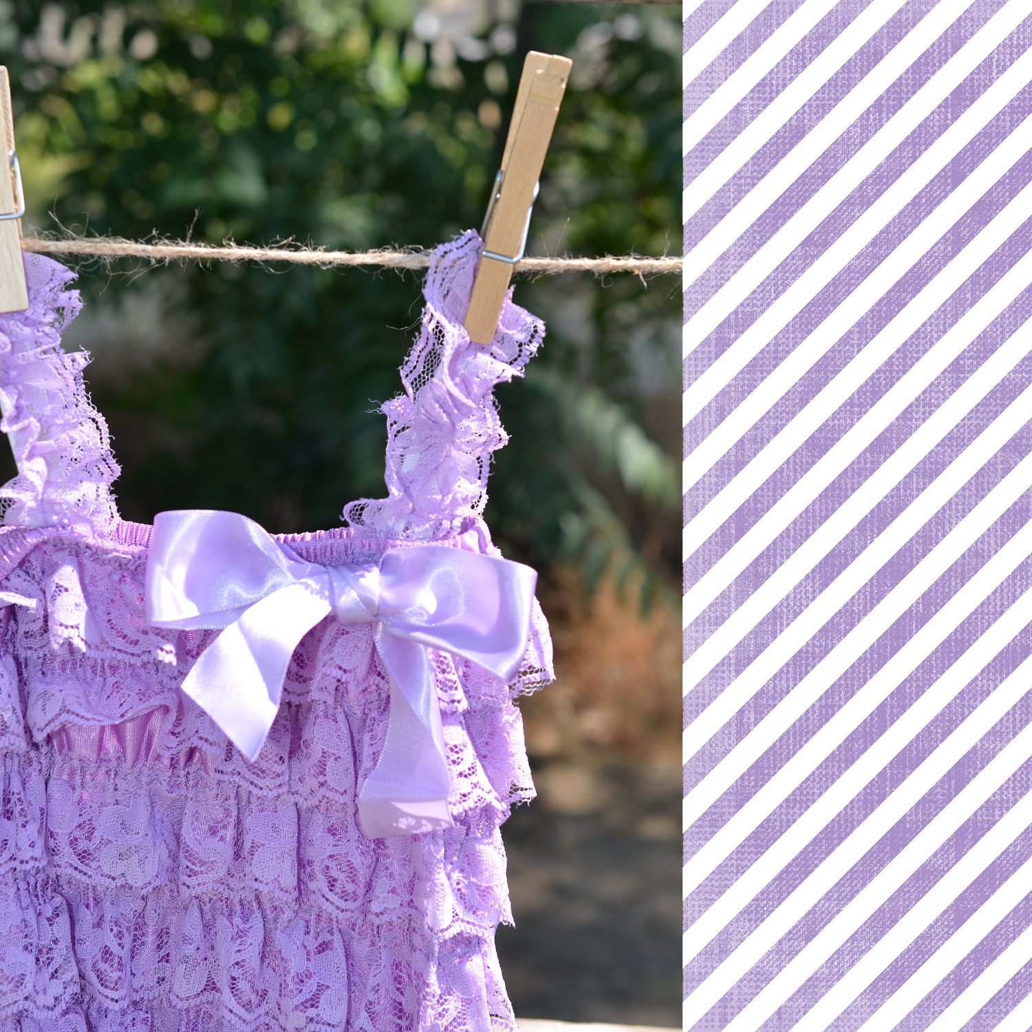 Lilac Ruffle Romper-Ready to Ship-Only 1 large and 1 medium available