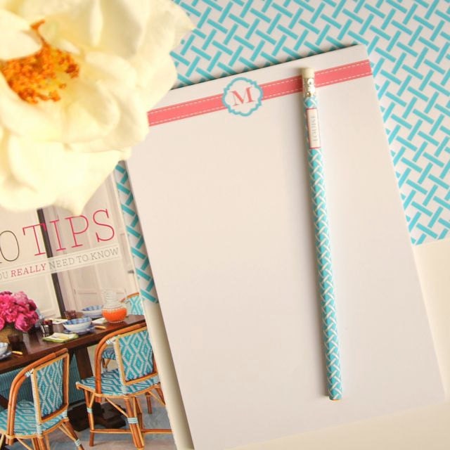 Personalized Note Pad - Vintage Label