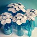 100 felt roses - pick your colors