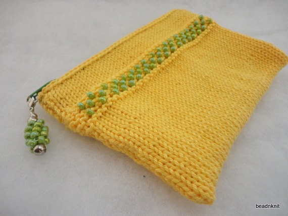 Yellow Zipper Pouch