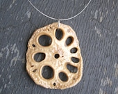 Lotus Root Necklace - Food Jewelry  - Vegetable Jewelry