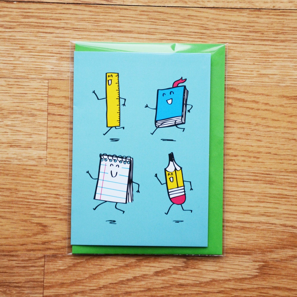Happy Stationery Greeting Card