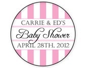 Custom Striped Sticker Labels for Wedding or Party Favors Il_170x135