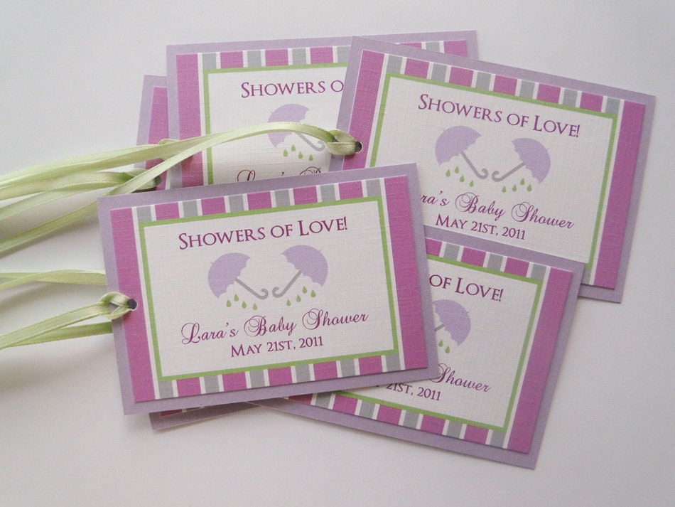Custom Favor or Gift Tags for Bridal or Baby Shower