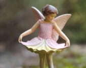 Flower Fairy Photograph Fine Art Phtography Photo Pink Princess Girl Baby Nursery Bedroom Wall Home Decor Magical Woodland Moss Green Ballet