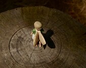 Woodland Fairy Photograph, Wood Grain, Flower Fairy Photogrpahy, Waldorf Nursery Bedroom Decor, Rustic, Brown, Fairytale Theme