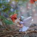 Flower Fairy Photography, Fine Art Fantasy Photo, Baby Nursery Princess Girl Magical Pastel Bedroom Wall Art Green Ornage Purple