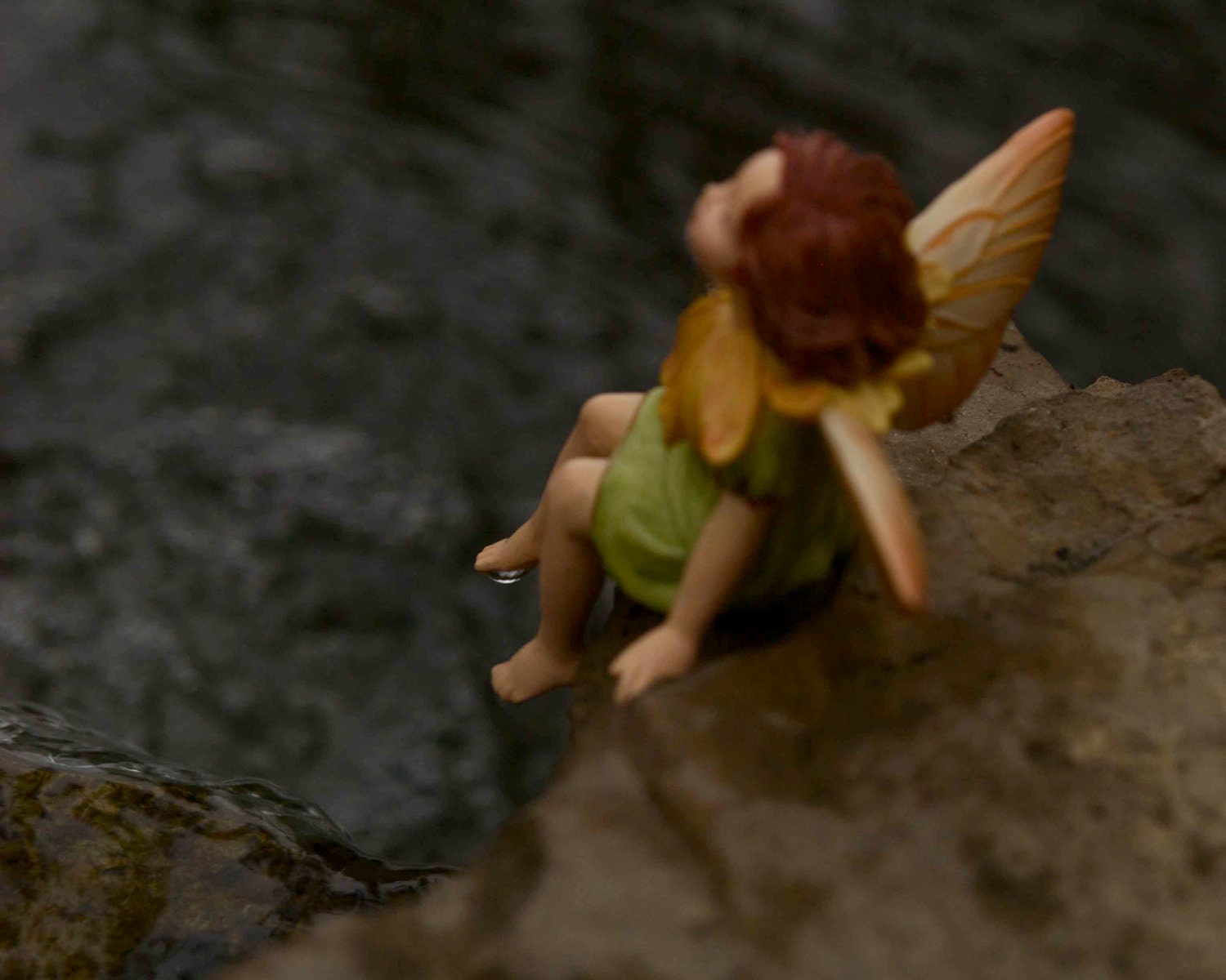 Fairy in Nature ,Fairy Photography, Fantasy Fine Art Photo Print, Baby Nursery Wall Waldorf Children Nature Relaxing River