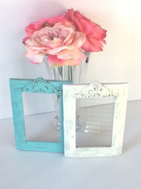 Two Vintage Style Shabby Chic Photo Picture Frames
