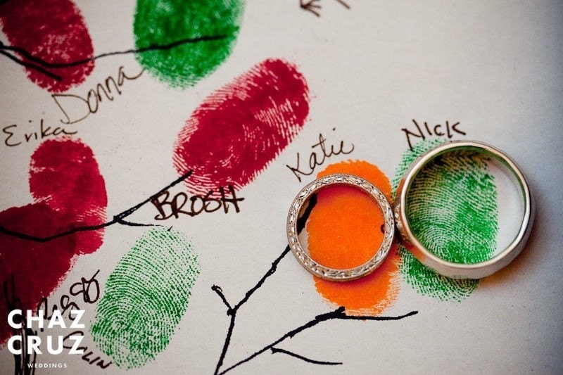 Fingerprint Tree Guestbook,Family tree,pick your style 16x20