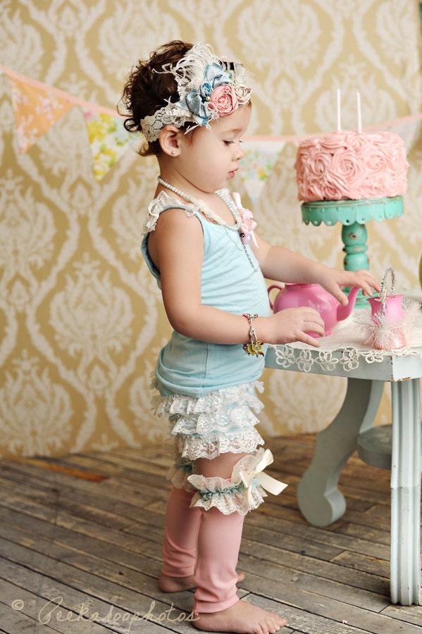 mademoiselle silk bow rosette headband with feathers