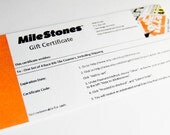 Race Bib Coaster Gift Certificate Runner Triathlete Marathoner