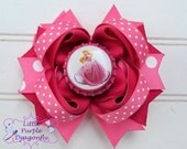Pair (2) of Sleeping Beauty Mini Boutique Hair Bow Princess
