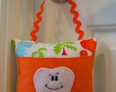 Adorable Boys Tooth Fairy Pillow Made With Dinosaur Fabric