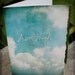 Aim High - Greeting Card - Graduation Promotion Inspirational Clouds Blue Sky - 5x7 - Encouragement Optimistic Strive