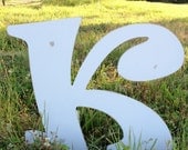 Letter Initial Monogram wedding reception decor guest book alternative 18" Example engagement photo prop