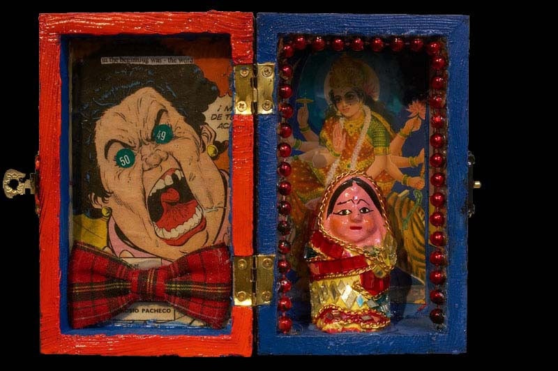 The Angry Bow tie lady and the Hindu Shrine