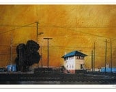 THE HOBART STATION - Fine art print - 15 x 22" - Signed by the artist