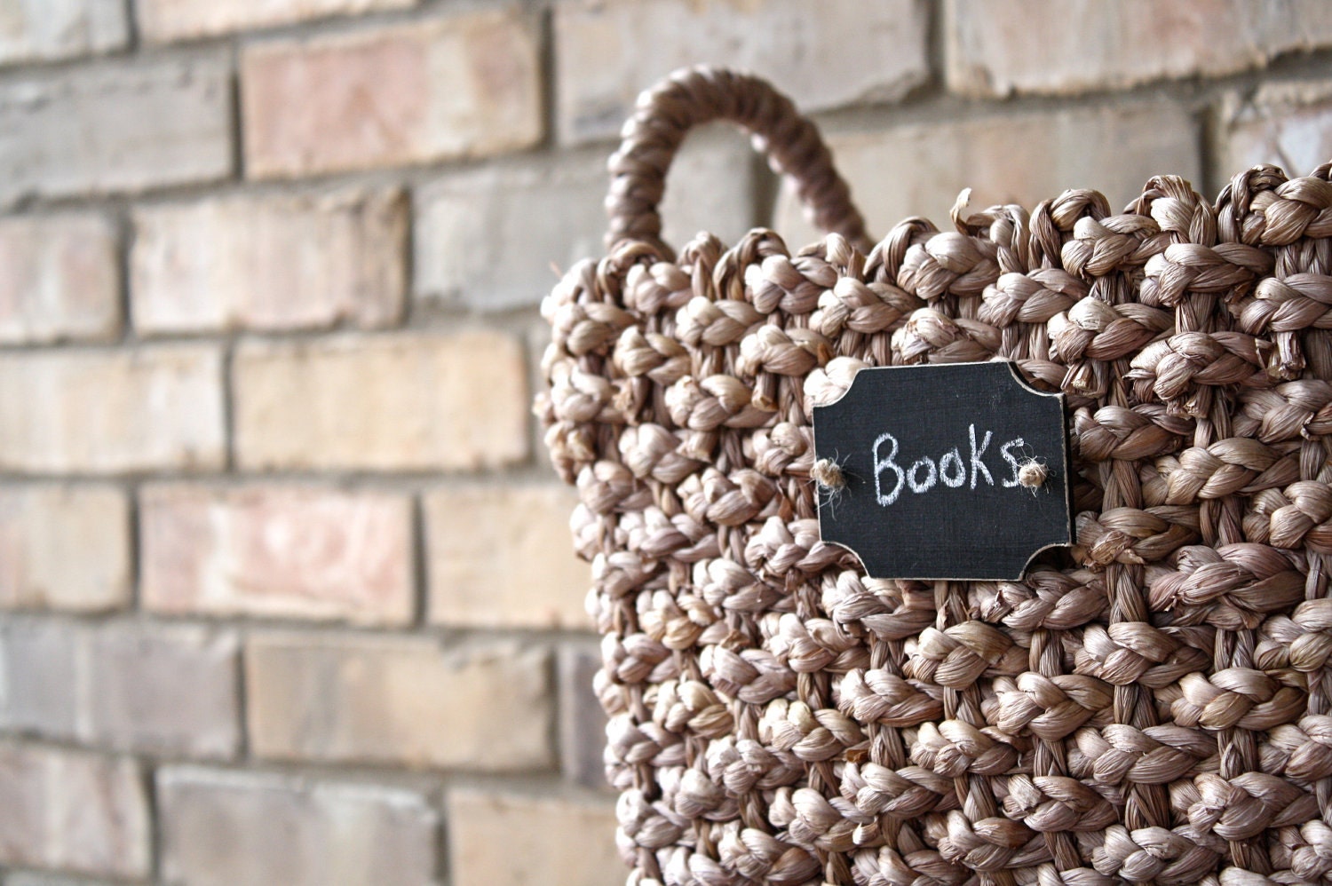 Chalkboard Basket Tags - Set of 4 in Distressed Black