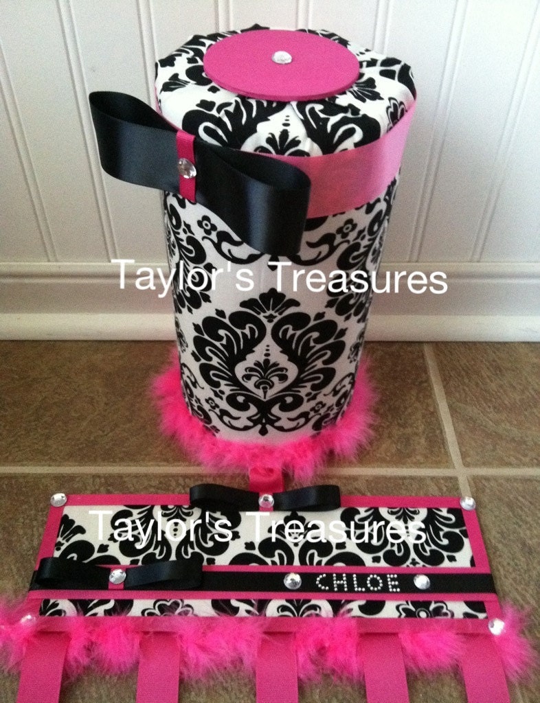 Taylors Treasures - Hair Bow Holder & Headband Holder Set - Personalized With Any Name