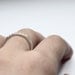 Pyramid row . sterling silver tiny studs ring