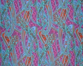 Purple Paisley Liberty Art Print by Kaffe Fassett Cotton Fabric--One Yard