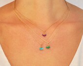 TIny Green Onyx Irina Necklace