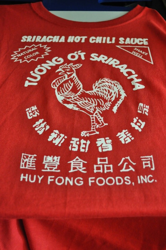 Custom made Asian Hot Sauce Shirts Made- to-Order