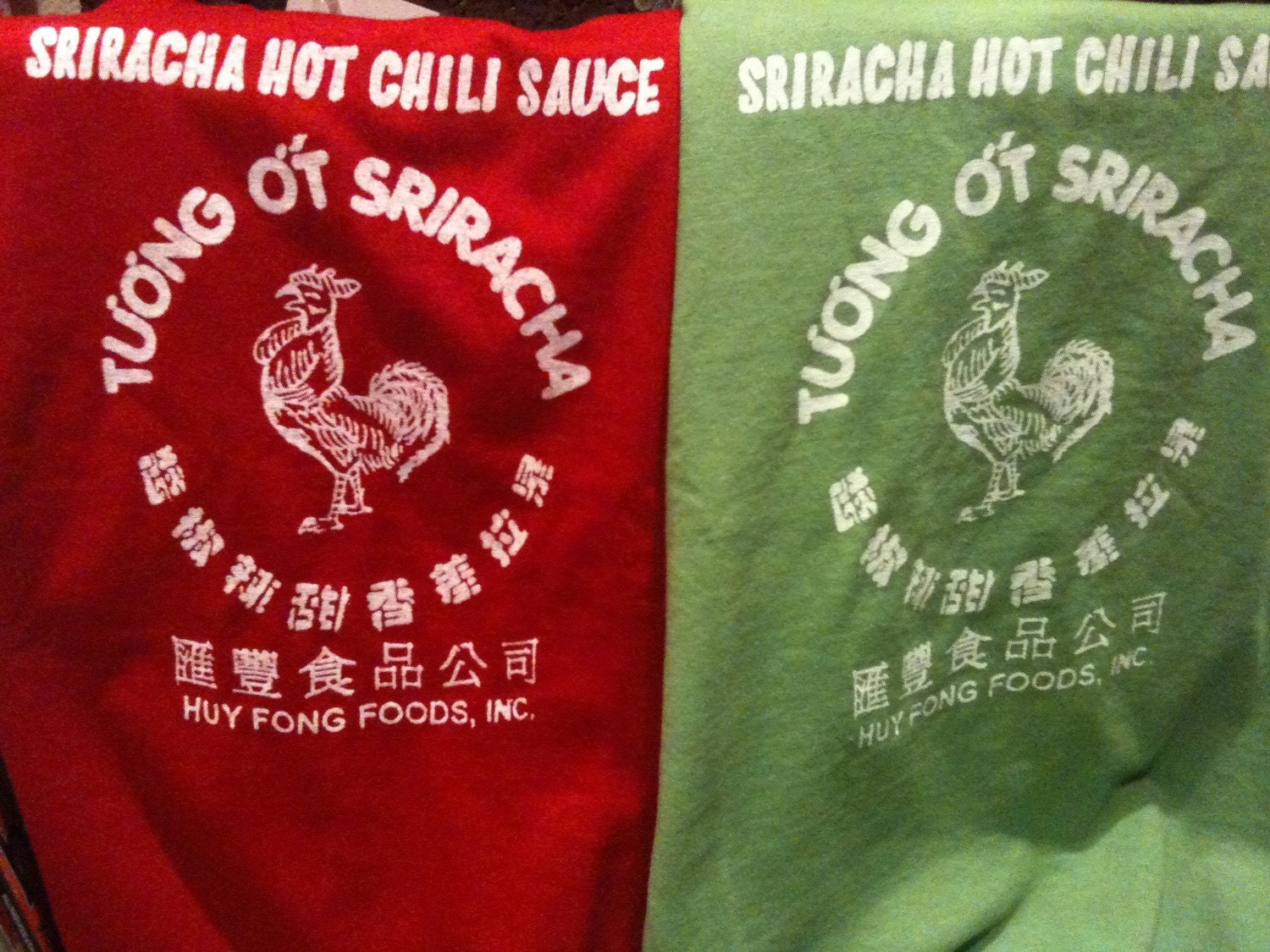Custom made Asian Hot Sauce Shirts Made- to-Order