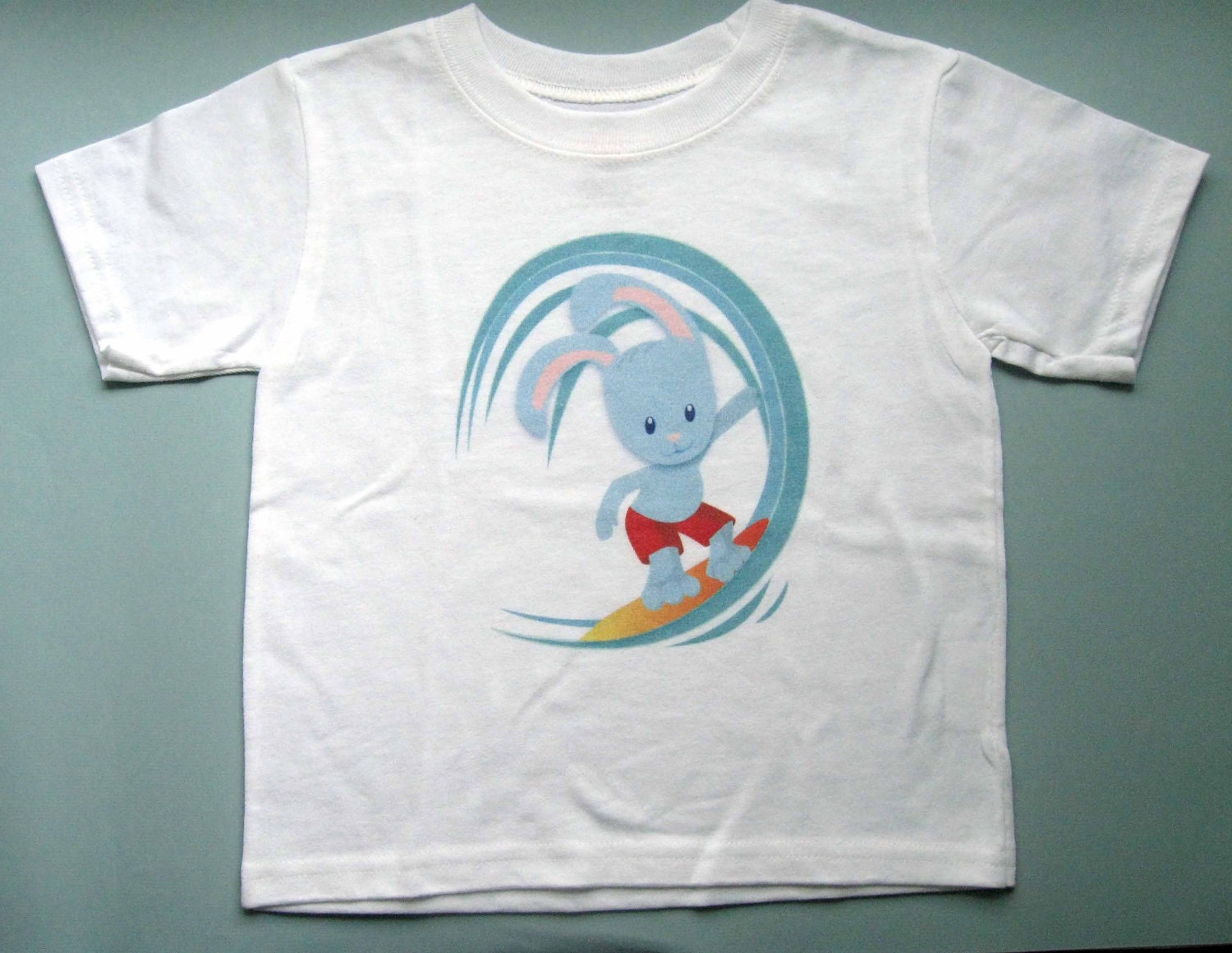 2T / Toddler T-shirt / Bunny Illustration by Kaydi-did / cute adorable surfing toddler clothes