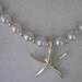 Pearl Necklace with Starfish Charm for the Bide and her Bridesmaids