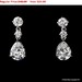 40% OFF SALE Bridal Wedding Earrings with Cubic Zirconia Pear Shaped drop Earrings - Bridal Accessory Jewelry
