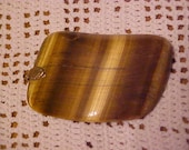 Brown Tiger Eye Agate Cab Tumble Polished Free Form Wire Wrap