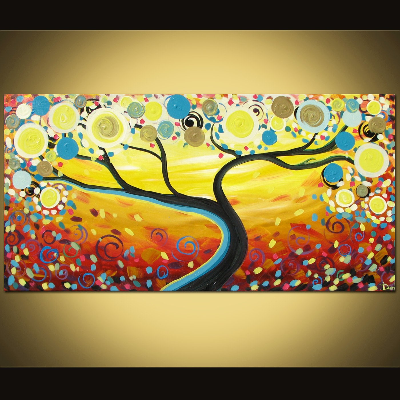 Swirl Tree Painting
