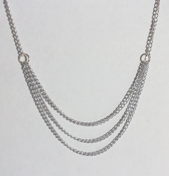 Layered Chain Necklace and Earring Set
